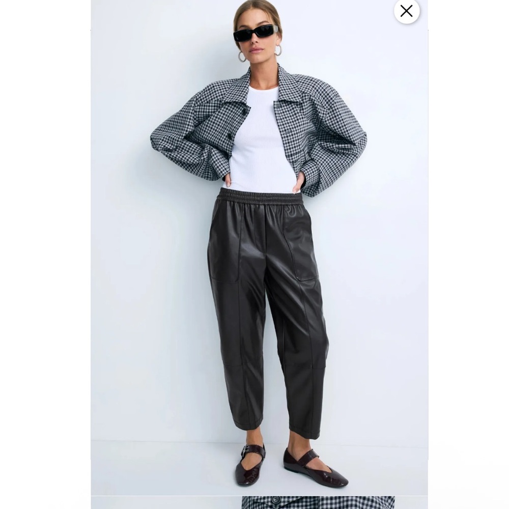 3.1 Phillip Lim Faux Leather Pull On Trouser, Size: XS